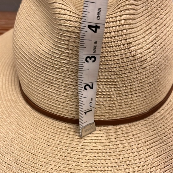 Brixton Wesley Straw Packable Fedora - NWOT Medium - Picture 10 of 11